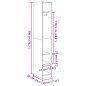 vidaXL Kleiderschrank Altholz-Optik 30x50x200 cm Holzwerkstoff vidaXL Kleiderschrank Altholz-Optik 30x50x200 cm Holzwerkstoff