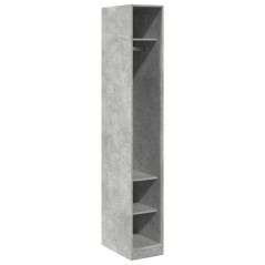 vidaXL Kleiderschrank Betongrau 30x50x200 cm Holzwerkstoff