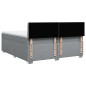 vidaXL Boxspringbett mit Matratze Hellgrau 200x200 cm Stoff vidaXL Boxspringbett mit Matratze Hellgrau 200x200 cm Stoff