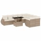 vidaXL 10-tlg. Garten-Sofagarnitur mit Kissen Beige Poly Rattan vidaXL 10-tlg. Garten-Sofagarnitur mit Kissen Beige Poly Rattan