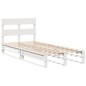 vidaXL Massivholzbett ohne Matratze Weiß 75x190 cm Kiefernholz vidaXL Massivholzbett ohne Matratze Weiß 75x190 cm Kiefernholz