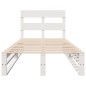 vidaXL Massivholzbett ohne Matratze Weiß 75x190 cm Kiefernholz vidaXL Massivholzbett ohne Matratze Weiß 75x190 cm Kiefernholz