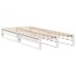 vidaXL Massivholzbett ohne Matratze Weiß 75x190 cm Kiefernholz vidaXL Massivholzbett ohne Matratze Weiß 75x190 cm Kiefernholz
