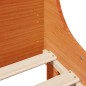 vidaXL Massivholzbett ohne Matratze Wachsbraun 100x200 Kiefernholz vidaXL Massivholzbett ohne Matratze Wachsbraun 100x200 Kiefernholz