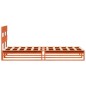 vidaXL Massivholzbett ohne Matratze Wachsbraun 90x200 Kiefernholz vidaXL Massivholzbett ohne Matratze Wachsbraun 90x200 Kiefernholz