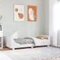 vidaXL Massivholzbett ohne Matratze Weiß 90x200 cm Kiefernholz vidaXL Massivholzbett ohne Matratze Weiß 90x200 cm Kiefernholz