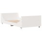 vidaXL Massivholzbett ohne Matratze Weiß 90x200 cm Kiefernholz vidaXL Massivholzbett ohne Matratze Weiß 90x200 cm Kiefernholz