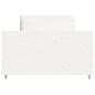 vidaXL Massivholzbett ohne Matratze Weiß 90x200 cm Kiefernholz vidaXL Massivholzbett ohne Matratze Weiß 90x200 cm Kiefernholz
