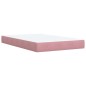 vidaXL Boxspringbett mit Matratze Rosa 120x190 cm Samt vidaXL Boxspringbett mit Matratze Rosa 120x190 cm Samt