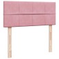 vidaXL Boxspringbett mit Matratze Rosa 120x190 cm Samt vidaXL Boxspringbett mit Matratze Rosa 120x190 cm Samt