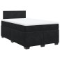 vidaXL Boxspringbett mit Matratze Schwarz 120x190 cm Samt vidaXL Boxspringbett mit Matratze Schwarz 120x190 cm Samt