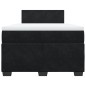 vidaXL Boxspringbett mit Matratze Schwarz 120x190 cm Samt vidaXL Boxspringbett mit Matratze Schwarz 120x190 cm Samt