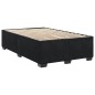 vidaXL Boxspringbett mit Matratze Schwarz 120x190 cm Samt vidaXL Boxspringbett mit Matratze Schwarz 120x190 cm Samt