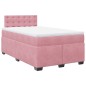 vidaXL Boxspringbett mit Matratze Rosa 120x190 cm Samt vidaXL Boxspringbett mit Matratze Rosa 120x190 cm Samt