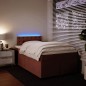 vidaXL Boxspringbett mit Matratze Rosa 120x190 cm Samt vidaXL Boxspringbett mit Matratze Rosa 120x190 cm Samt