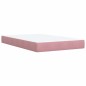vidaXL Boxspringbett mit Matratze Rosa 120x190 cm Samt vidaXL Boxspringbett mit Matratze Rosa 120x190 cm Samt