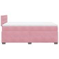 vidaXL Boxspringbett mit Matratze Rosa 120x190 cm Samt vidaXL Boxspringbett mit Matratze Rosa 120x190 cm Samt