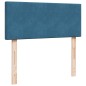 vidaXL Boxspringbett mit Matratze Blau 120x190 cm Samt vidaXL Boxspringbett mit Matratze Blau 120x190 cm Samt