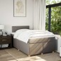vidaXL Boxspringbett mit Matratze Taupe 120x190 cm Stoff vidaXL Boxspringbett mit Matratze Taupe 120x190 cm Stoff
