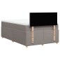 vidaXL Boxspringbett mit Matratze Taupe 120x190 cm Stoff vidaXL Boxspringbett mit Matratze Taupe 120x190 cm Stoff