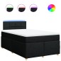 vidaXL Boxspringbett mit Matratze Schwarz 120x190 cm Stoff vidaXL Boxspringbett mit Matratze Schwarz 120x190 cm Stoff