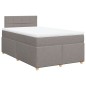 vidaXL Boxspringbett mit Matratze Taupe 120x190 cm Stoff vidaXL Boxspringbett mit Matratze Taupe 120x190 cm Stoff