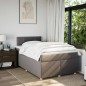 vidaXL Boxspringbett mit Matratze Taupe 120x190 cm Stoff vidaXL Boxspringbett mit Matratze Taupe 120x190 cm Stoff