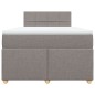 vidaXL Boxspringbett mit Matratze Taupe 120x190 cm Stoff vidaXL Boxspringbett mit Matratze Taupe 120x190 cm Stoff