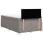 vidaXL Boxspringbett mit Matratze Taupe 120x190 cm Stoff vidaXL Boxspringbett mit Matratze Taupe 120x190 cm Stoff
