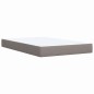 vidaXL Boxspringbett mit Matratze Taupe 120x190 cm Stoff vidaXL Boxspringbett mit Matratze Taupe 120x190 cm Stoff