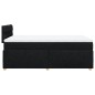 vidaXL Boxspringbett mit Matratze Schwarz 120x190 cm Stoff vidaXL Boxspringbett mit Matratze Schwarz 120x190 cm Stoff