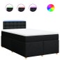 vidaXL Boxspringbett mit Matratze Schwarz 120x190 cm Stoff vidaXL Boxspringbett mit Matratze Schwarz 120x190 cm Stoff
