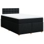 vidaXL Boxspringbett mit Matratze Schwarz 120x190 cm Stoff vidaXL Boxspringbett mit Matratze Schwarz 120x190 cm Stoff