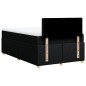 vidaXL Boxspringbett mit Matratze Schwarz 120x190 cm Stoff vidaXL Boxspringbett mit Matratze Schwarz 120x190 cm Stoff