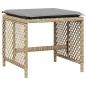 vidaXL 9-tlg. Garten-Essgruppe mit Kissen Beige Poly Rattan vidaXL 9-tlg. Garten-Essgruppe mit Kissen Beige Poly Rattan