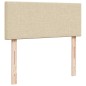 vidaXL Boxspringbett mit Matratze Creme 120x190 cm Stoff vidaXL Boxspringbett mit Matratze Creme 120x190 cm Stoff