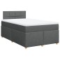 vidaXL Boxspringbett mit Matratze Dunkelgrau 120x190 cm Stoff vidaXL Boxspringbett mit Matratze Dunkelgrau 120x190 cm Stoff