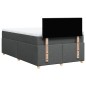 vidaXL Boxspringbett mit Matratze Dunkelgrau 120x190 cm Stoff vidaXL Boxspringbett mit Matratze Dunkelgrau 120x190 cm Stoff