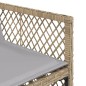 vidaXL 11-tlg. Garten-Essgruppe mit Kissen Beige Poly Rattan vidaXL 11-tlg. Garten-Essgruppe mit Kissen Beige Poly Rattan