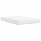 vidaXL Boxspringbett mit Matratze Weiß 120x190 cm Kunstleder