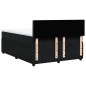 vidaXL Boxspringbett mit Matratze Schwarz 160x200 cm Samt vidaXL Boxspringbett mit Matratze Schwarz 160x200 cm Samt
