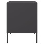 vidaXL Nachttisch Schwarz 36x39x50,5 cm Stahl vidaXL Nachttisch Schwarz 36x39x50,5 cm Stahl