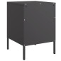 vidaXL Nachttisch Schwarz 36x39x50,5 cm Stahl vidaXL Nachttisch Schwarz 36x39x50,5 cm Stahl