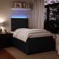 vidaXL Boxspringbett mit Matratze Schwarz 120x190 cm Samt vidaXL Boxspringbett mit Matratze Schwarz 120x190 cm Samt