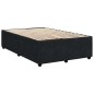 vidaXL Boxspringbett mit Matratze Schwarz 120x190 cm Samt vidaXL Boxspringbett mit Matratze Schwarz 120x190 cm Samt