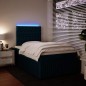 vidaXL Boxspringbett mit Matratze Blau 120x190 cm Samt vidaXL Boxspringbett mit Matratze Blau 120x190 cm Samt