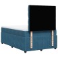 vidaXL Boxspringbett mit Matratze Blau 120x190 cm Samt vidaXL Boxspringbett mit Matratze Blau 120x190 cm Samt