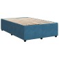 vidaXL Boxspringbett mit Matratze Blau 120x190 cm Samt vidaXL Boxspringbett mit Matratze Blau 120x190 cm Samt