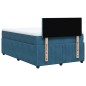 vidaXL Boxspringbett mit Matratze Blau 120x190 cm Samt vidaXL Boxspringbett mit Matratze Blau 120x190 cm Samt