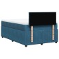 vidaXL Boxspringbett mit Matratze Blau 120x190 cm Samt vidaXL Boxspringbett mit Matratze Blau 120x190 cm Samt